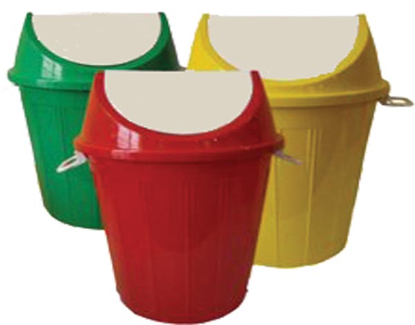 404_Plastic Swing Dustbin 80 lit